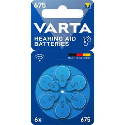 VARTA 24600101416 675 hallókészülék elem 6db/bliszter