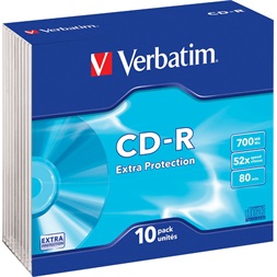 VERBATIM CDV7052V10DL CD-R DataLife slim tok 10db/csomag