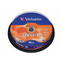 VERBATIM DVDV-16B10  DVD-R cake box DVD lemez 10db/csomag