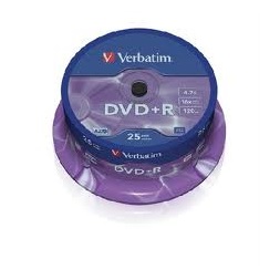 VERBATIM DVDV+16B25  DVD+R cake box DVD lemez 25db/csomag