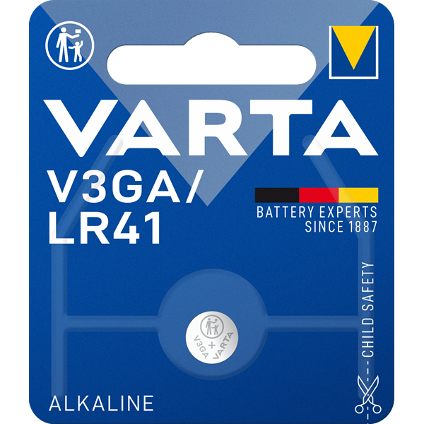 Varta 24261101401 V3GA/LR41 alkáli gombelem