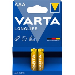 Varta 4103101412 Longlife AAA (LR03) alkáli mikro ceruza elem 2db/bliszter