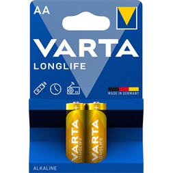 Varta 4106101412 Longlife AA (LR6) alkáli ceruza elem 2db/bliszter