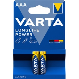 Varta 4903121412 Longlife Power AAA (LR03) alkáli mikro ceruza elem 2db/bliszter