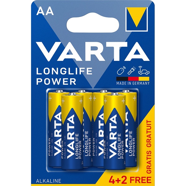 Varta 4906121436 Helps Longlife Power AA (LR06) ceruza elem 4+2db/bliszter