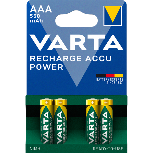 Varta 56743101404 Power AAA 550mAh mikro akkumulátor 4db/bliszter