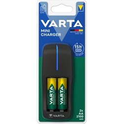 Varta 57646101451 Mini 2xAA 2100 mAh akkutöltő