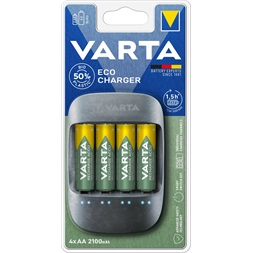 Varta 57680101451 ECO töltő + 4db AA 2100 mAh akkumulátor