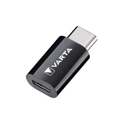 Varta 57945101401 microUSB - Type C fekete adapter