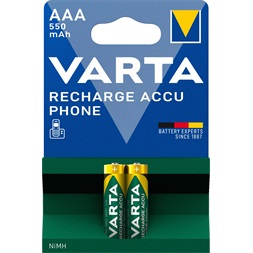 Varta 58397101402 AAA (HR03) 550mAh telefon akku 2db/bliszter