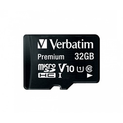 Verbatim 44083 SDHC 32GB U1 Class 10 micro memóriakártya + adapter