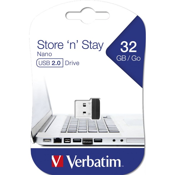 Verbatim 98130 Store `n` Stay 32GB USB 2.0 nano Flash Drive