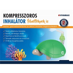 Vivamax GYV13 "teknős" gyermek kompresszoros inhalátor