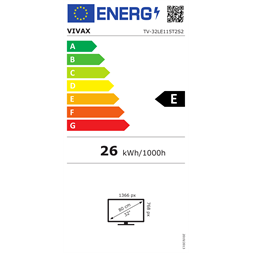 Vivax 32" 32LE115T2S2 HD Ready LED TV