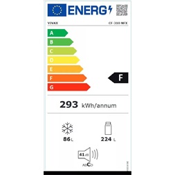 Vivax CF-310 NFX alulfagyasztós hűtőszekrény