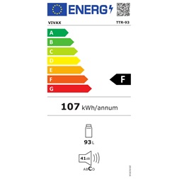 Vivax TTR-93 egyajtós hűtőszekrény