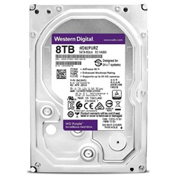 Western Digital 3,5" 8000GB belső SATAIII 7200RPM 256MB PURPLE WD82PURZ winchester 3 év