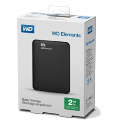 Western Digital Elements Portable WDBU6Y0020BBK 2,5" 2TB USB3.0 fekete külső winchester