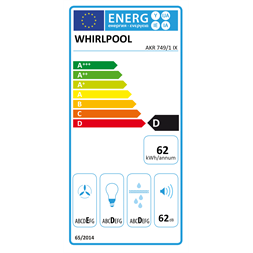 Whirlpool AKR 749/1 IX beépíthető páraelszívó