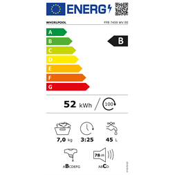 Whirlpool FFB 7459 WV EE 7 kg elöltölős mosógép