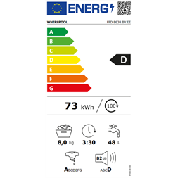 Whirlpool FFD 8638 BV EE elöltöltős mosógép