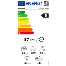 Whirlpool FFD 9458 BCV EE elöltöltős gőzfunkciós mosógép