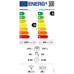 Whirlpool FFWDB 964369 SBSV EE ezüst elöltöltős mosó-szárítógép