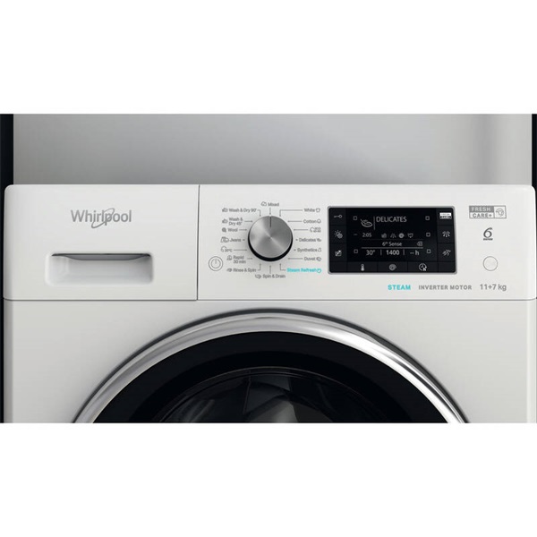 Whirlpool FFWDD 1176258 BCV EE elöltöltős mosó-szárítógép