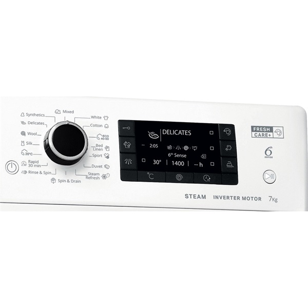 Whirlpool FWSD 71283BV EE N elöltöltős keskeny mosógép