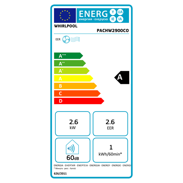 Whirlpool PACHW2900CO mobil klíma