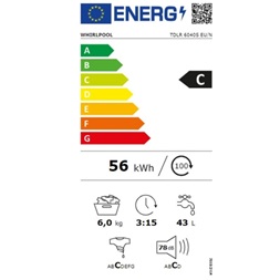 Whirlpool TDLR 6040S EU/N felültöltős mosógép