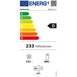 Whirlpool WB70E 973 X alulfagyasztós hűtőszekrény