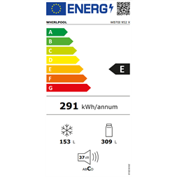 Whirlpool WB70I 952 X inox alulfagyasztós hűtőszekrény