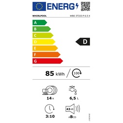 Whirlpool WBO 3T333 P 6.5 X beépíthető mosogatógép