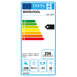 Whirlpool WFC 3B19 mosogatógép