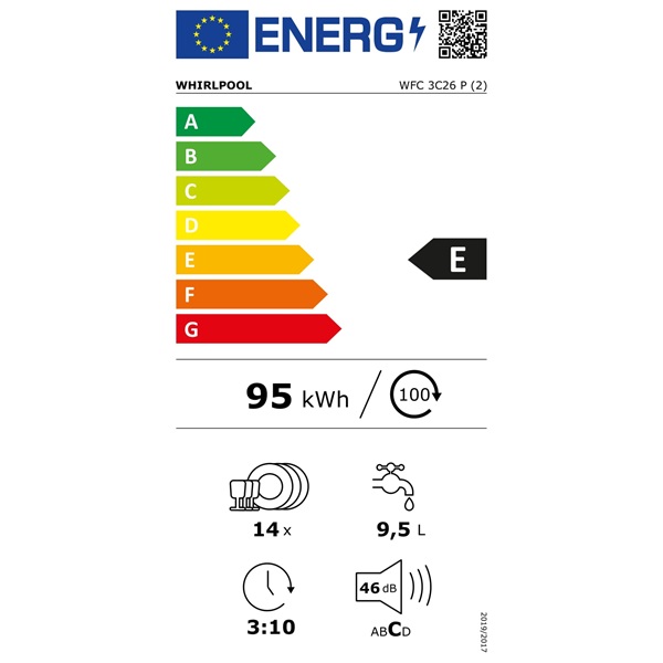 Whirlpool WFC 3C26 P mosogatógép