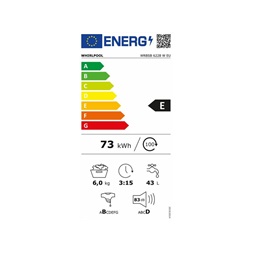 Whirlpool WRBSB 6228 W EU keskeny elöltöltős mosógép