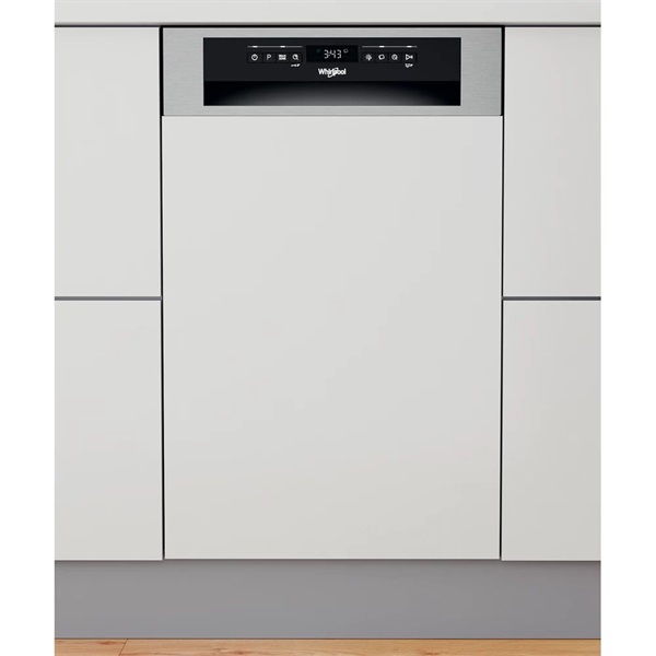 Whirlpool WSBO 3O34 PF X beépíthető keskeny 10 terítékes mosogatógép