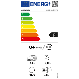 Whirlpool WSFC 3M17 X keskeny mosogatógép