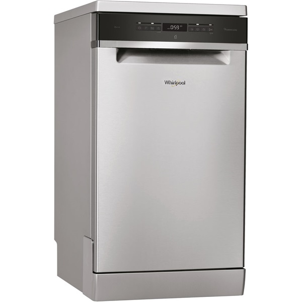 Whirlpool WSFO 3O34 PF X keskeny 10 terítékes inox mosogatógép