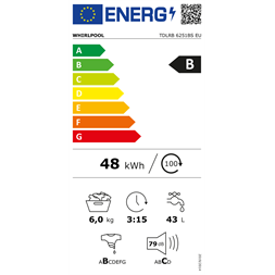 Whirlpool TDLRB 6251BS EU felültöltős mosógép