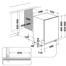 Whirlpool WIS 1150 PEL mosogatógép