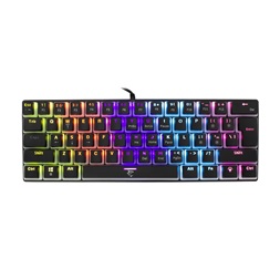 White Shark ASHIKO GK-2202B/BL-US fekete mechanikus (blue switch) gamer billentyűzet