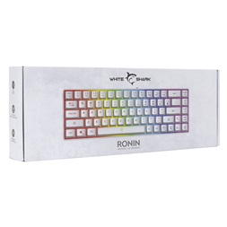 White Shark GK-2201W-HU RONIN-W fehér gamer billentyűzet