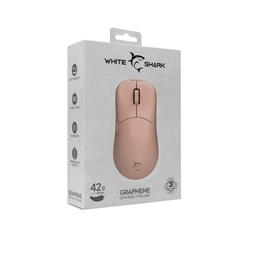 White Shark GRAPHENE WS GM-5014P 6200dpi pink gamer egér