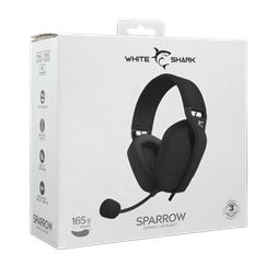 White Shark WS GH-2443B SPARROW-B fekete gamer headset