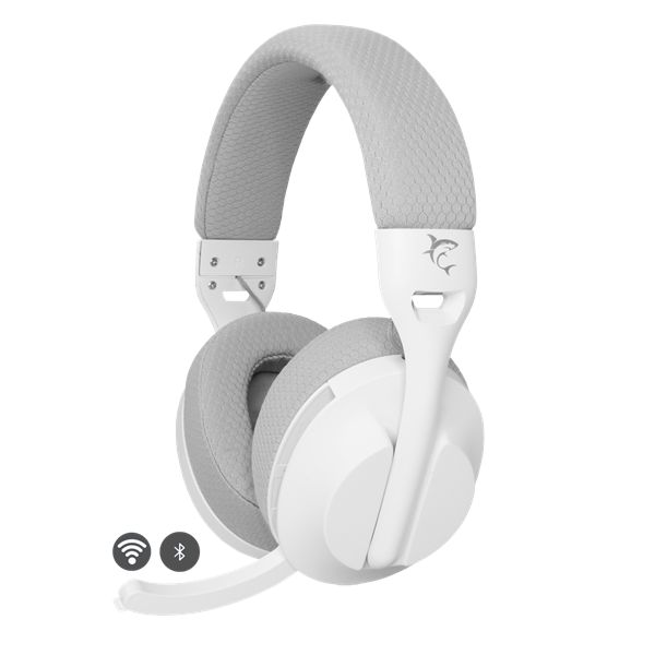 White Shark WS WGH-2441W FALCON-W vezeték nélküli fehér gamer headset