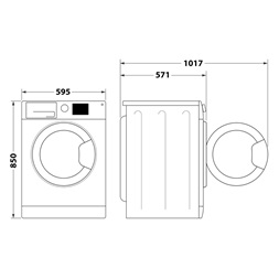 Whirlpool FFB 7259 WV EE 7 kg elöltöltős mosógép