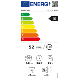 Whirlpool FFB 7259 WV EE 7 kg elöltöltős mosógép