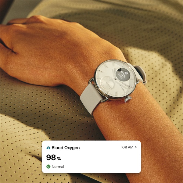 Withings HWA10-model 2 ScanWatch 2 38mm fehér okosóra